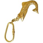 Brass Fish Key Chain Great for Boat or House Nautical & Marine Gift Item