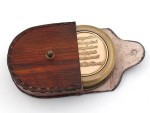 Ralph Waldo Emerson Quote Compass – “Do Not Go Where The Path May Lead” Engraved Brass Compass with Wooden Leather Case, Inspirational Graduation Gift, Adventure Keepsake for Men, Women, Son, Daughter