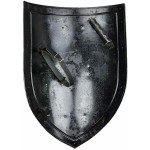  Roll over image to zoom in Medieval Crusader Steel Shield 18 Gauge Armor Templar Viking Steel Iron Shield Medieval Crusader Steel Shield 18 Gauge Armor Templar Viking Steel Iron Shield Handmade Battl