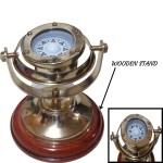 5&amp;quot; Gimbaled Brass Compass with Stand