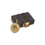 Antique Nautical Vintage Directional Magnetic Compass Engraved Quote ! A JOURNEY ! Necklace with Wooden Box