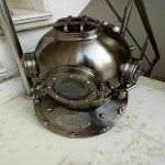 Vintage Boston Antique Divers Diving Helmet US Navy Mark V Sea Scuba Morse Full 18 Inch Size Marine Sea Scuba Diving Helmet Gift Marine Helmet