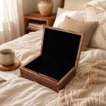 Unique Secret Lock Wedding Memory box Gift for Couples 5th Anniversary - Wooden Keepsake Box Storage Organizer