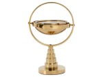 Brass Gimbals Nautical Compass with Rotating Axis and Stand | Fully Functional Maritime Directional Compass | Brass Finish Decorative Compass Gift for Sailors, Captains, Office & Home Decor