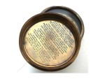 Robert Frost Poem Brass Pocket Compass with Leather Case | Handmade Antique Nautical Compass for Hiking, Camping, and Adventure | Rustic Vintage Home Décor Gift for Men, Son, or Explorer