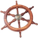 Nautical Pirate Premium Ship Wheels | Home Décor Wall Sculptures | Nautical Decor , Home Decor Gift Item(24 Inches)