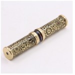 Handmade Solid Wood Display Stand for Dual Side Brass Wedding Kaleidoscope Liquid Object Chamber Unique Optical Collectible