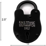 RII RMS Titanic Model Padlock Antique Style Padlock (Small)