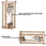 Brass Antique Style Hourglass: 5 Minute Sand Timer, one size