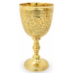 Vintage Handcrafted Brass gold Chalice Goblet – Ornate Engraved Metal Wine Cup – Antique Decorative Drinkware – Royal Collectible Gift for Men & Home Décor