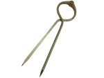 Solid Brass 8" Wing Divider Compass with Leather Case – Precision Drafting, Navigation & Woodworking Tool – Antique Finish, Handcrafted by Roorkee Instruments India