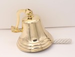 Solid Brass Wall Mounted Ship Bell 6 Inch by The Metal Magician – Loud Clear Sound for Reception, School, Church, Dinner, Indoor & Outdoor Décor