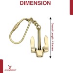 Nautical Keychain Collection – Handmade Solid Brass Telescope, Lantern, Hourglass & Maritime Replicas