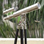 Brass Telescope Floor Standing Tripod Base Nautical Decor 45 inches Brass Telescope