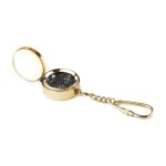  Brass Compass Keychain: Engraved Hiking Gift