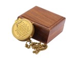Be Brave Compass, Jeremiah 29:11, “For I Know The Plans I Have For You” Scripture Engraved Solid Brass Compass with Wooden Box – Christian Baptism, Confirmation, Graduation Gift for Boys, Girls, Men, Women